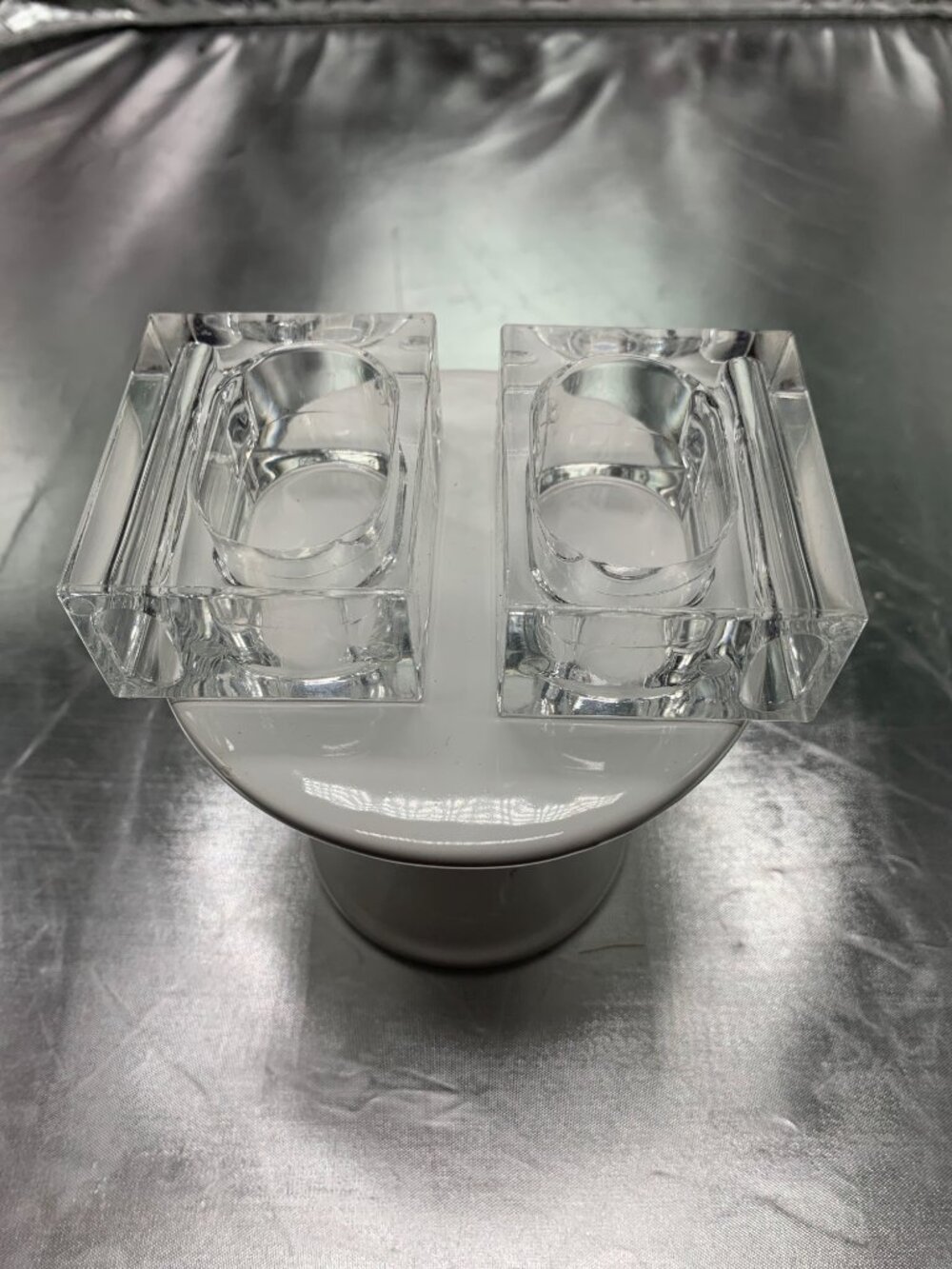 Clear Acrylic Napkin Ring Holders Set Of 4 Rectangular Modern Design